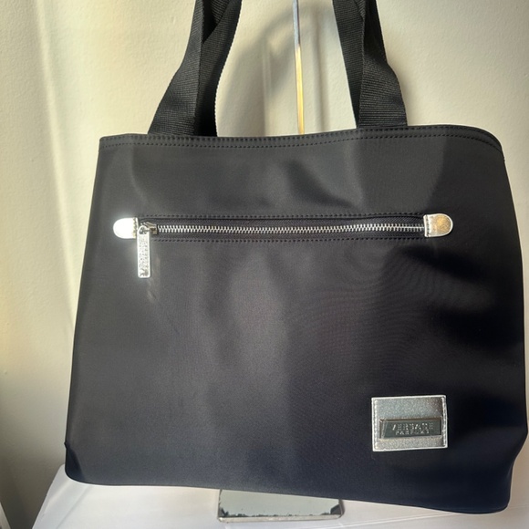Versace Fragrance Tote Bag Black & Silver Key Logo Strap Dust Bag SEALED PACKAGE - Picture 5 of 15